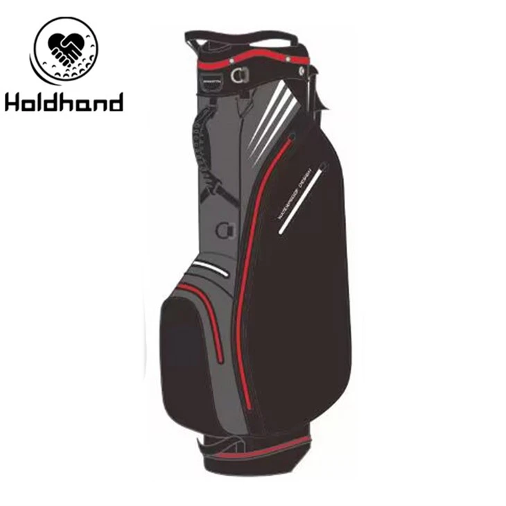 Doub braslè 7-fason Wholesale OEM Design Custom Golf Bags Golf Stand Bags Soti nan faktori