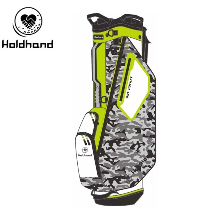 Hot Pu Leather Design Custom Golf Bags Golf Stand Bag Soti nan faktori