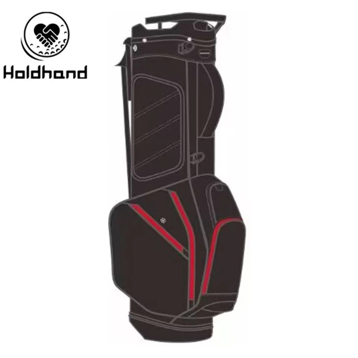Waterproof Fashion Customize OEM Pu Leather Material 14-way Golf Stand Bag suppliers