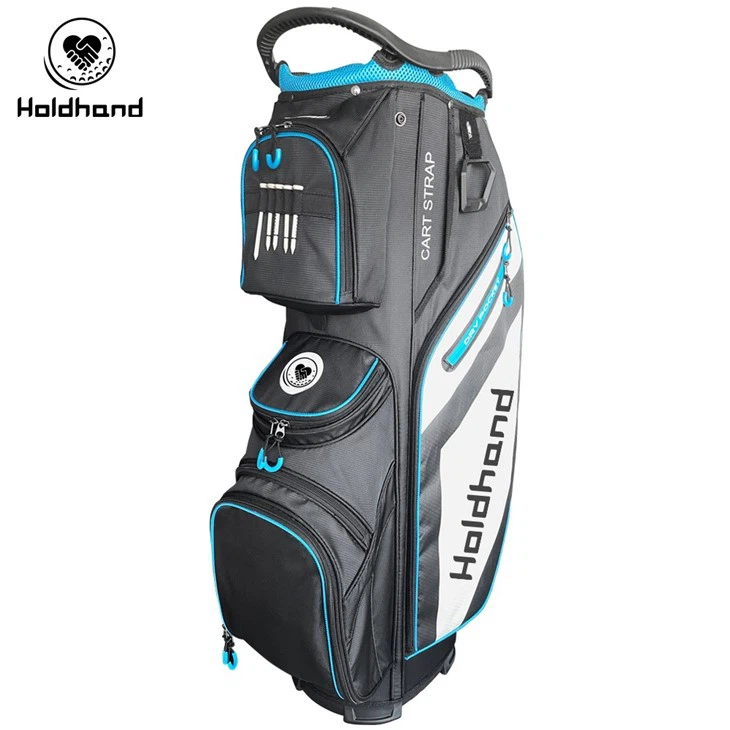 Wholesale Custom Green PU Leather Golf Bags With Unique Design For Golf Cart Use