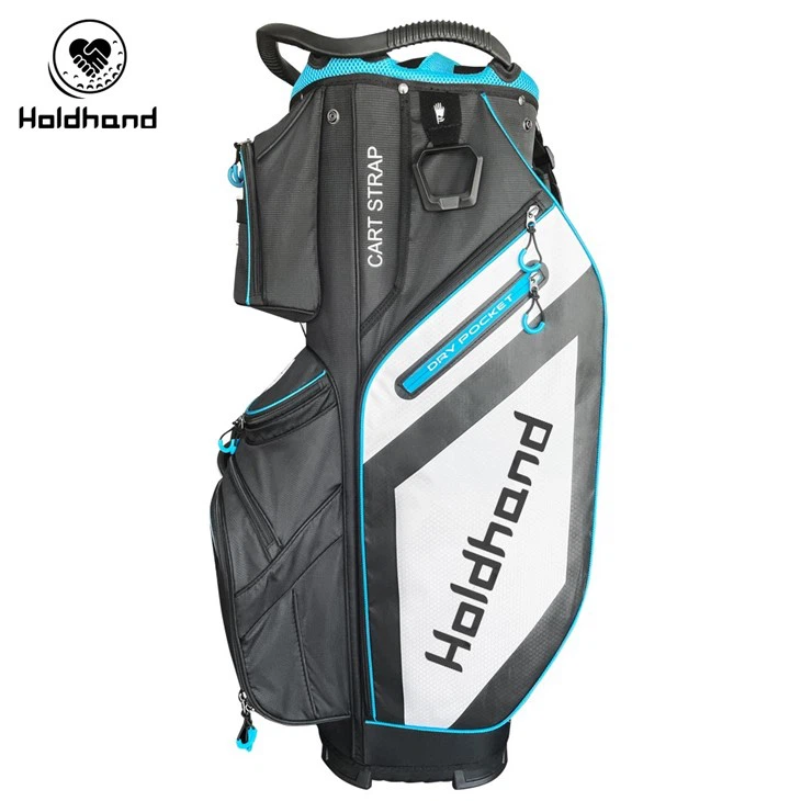 Wholesale Custom Green PU Leather Golf Bags With Unique Design For Golf Cart Use