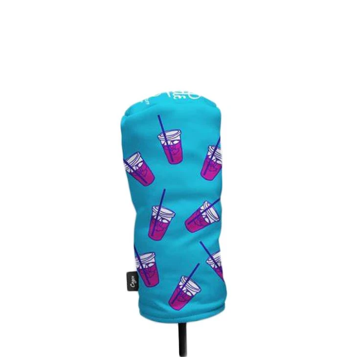 Limyè ble ak woz ji chofè gòlf Headcovers