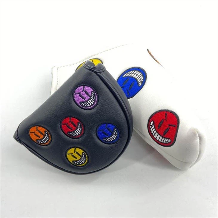 High Quality Custom Emoji Mallet & Blade Golf Putter Head Cover