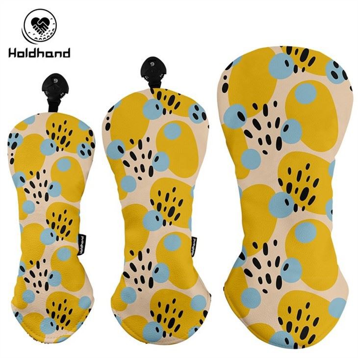 Best-seller PU LEATHER IRON HEAD COVERS CUSTOM Art Letter PRINTING LOGO