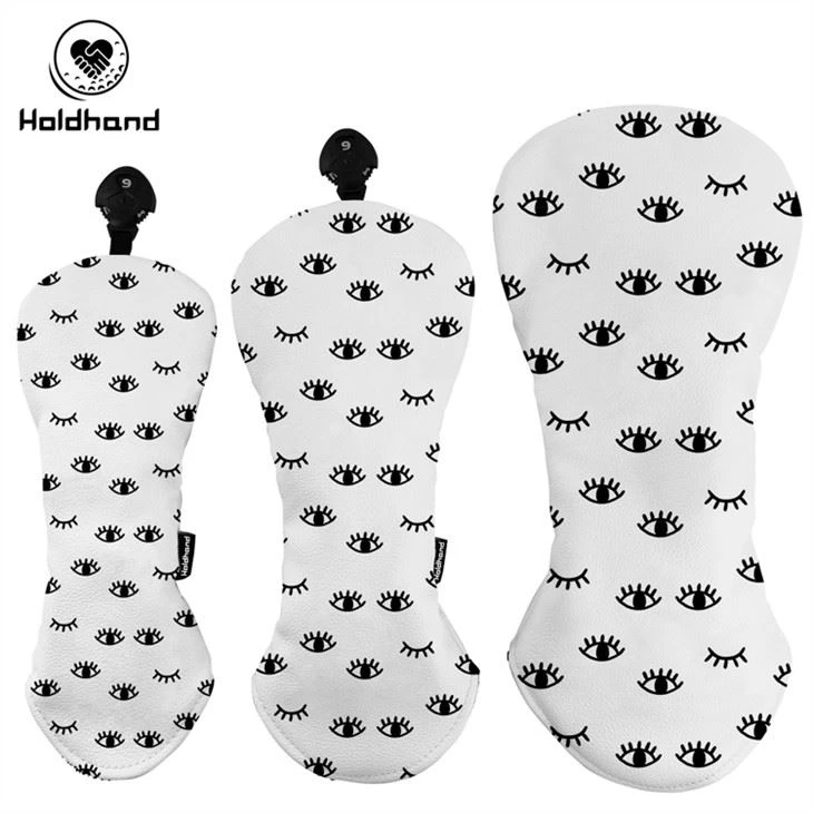 Fashion Designs   Cute  Mottern  Gòlf  Headcovers  High Kalite  PU LEATHERcirclie Printing Design