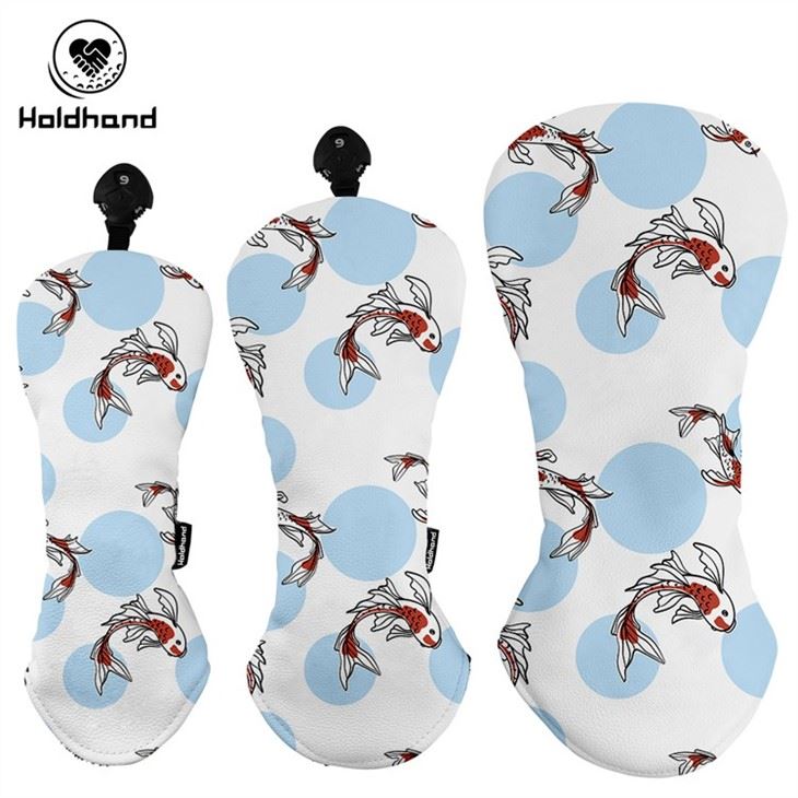 Fashion Designs Cute Pattern Golf Headcovers High Quality PU LEATHERcirclie Printing Design