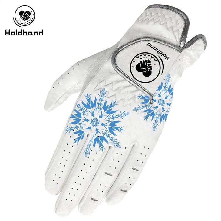 High Precious Pattern Genuine Leather Custom Design Pattern Cabretta Golf Gloves