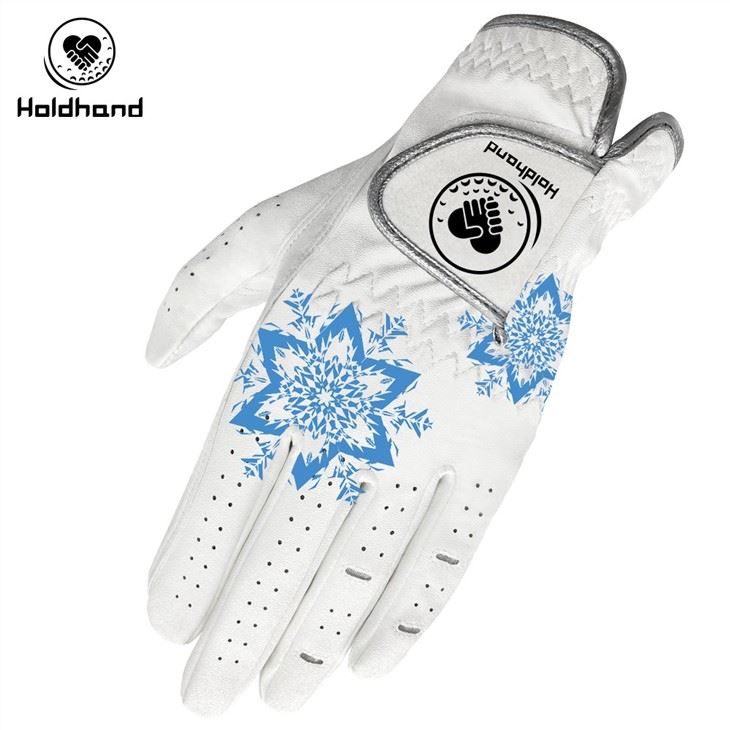 High Precious Pattern Genuine Leather Custom Design Pattern Cabretta Golf Gloves