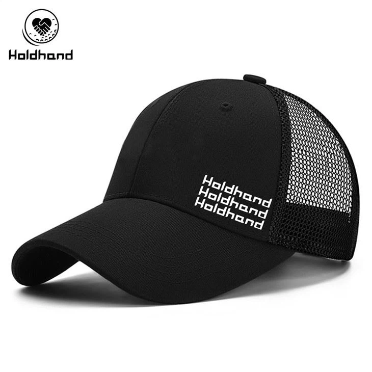 Hot 5 Panel Mesh Logo Print Hat