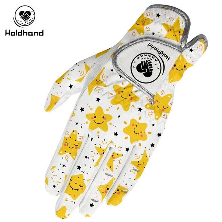 Hot-lavant pèsonalite Antislip High Quality OEM Custom Logo PU Cabretta Golf Gan