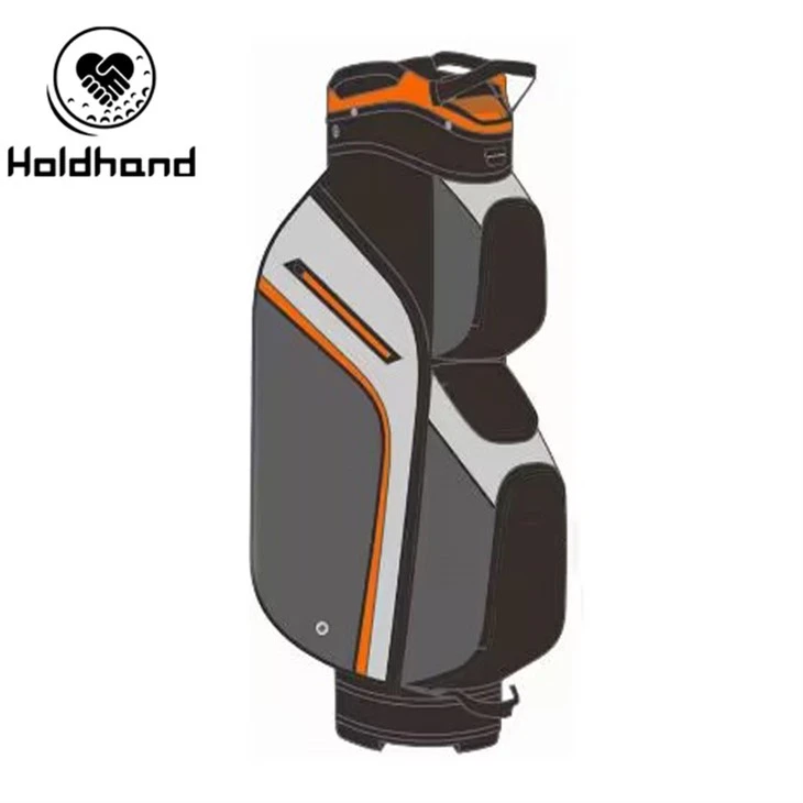Deluxe Golf Cart sak ak 14 divizyon tout longè