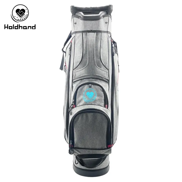 Golf Cart Bag With 15 Way Top Dividers, Lightweight With Individual Putter Well & 7 Pockets, Cooler Bag, Shoulder Strap & Rain Hood, Portable Golf Carry Bag For Men & Women